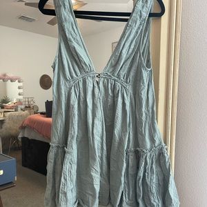 Red Dress Boutique Blue Tie-Back Dress, size Small